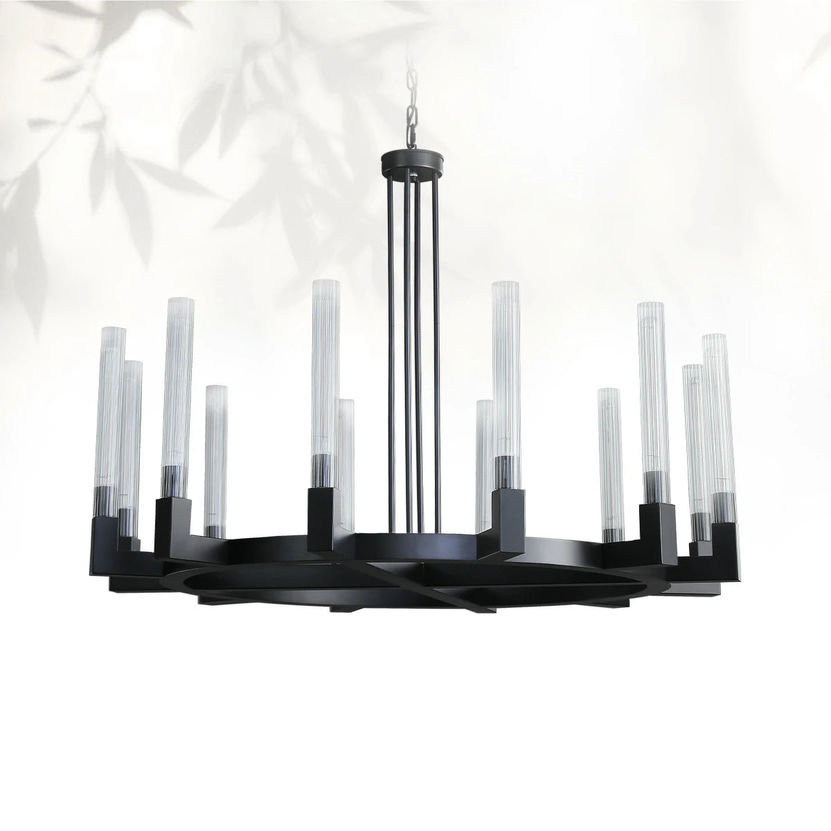 Cannel Glass Round Chandelier
