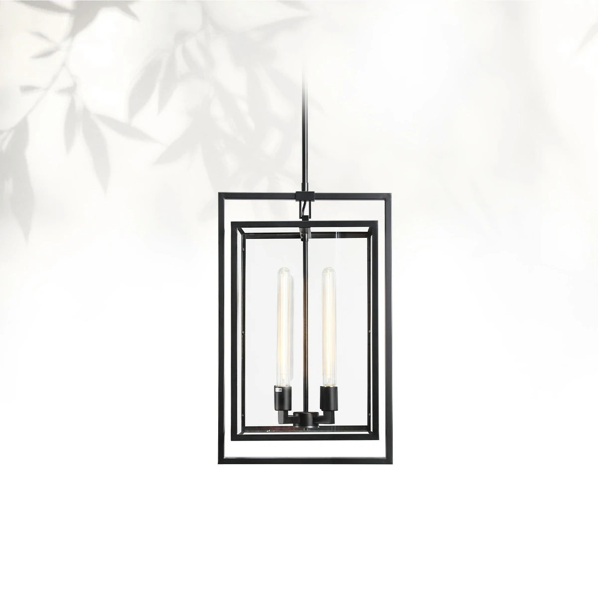 Bickman Glass Lantern Modern Pendant 26"34"