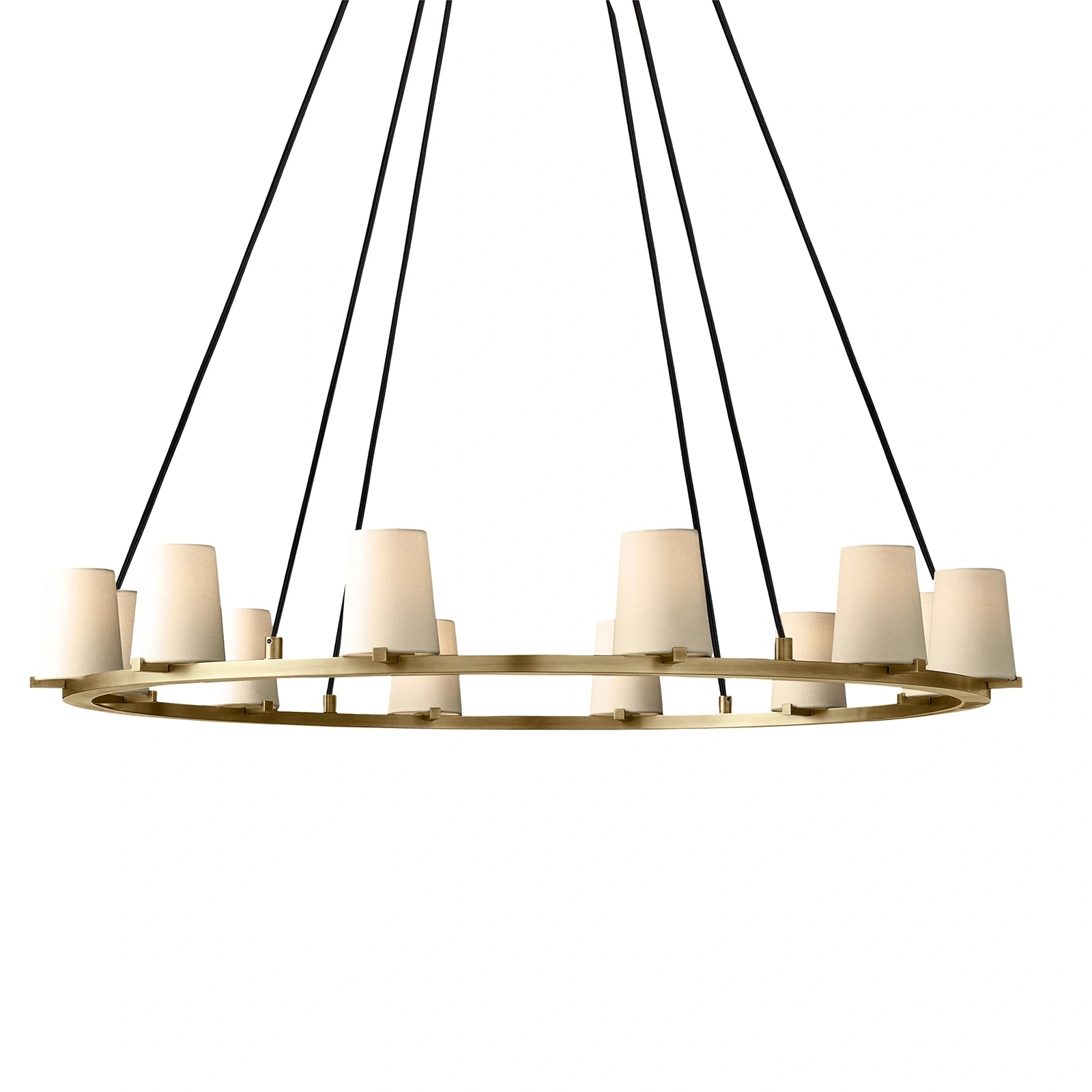Mauillac Fabric Shade Round Chandelier