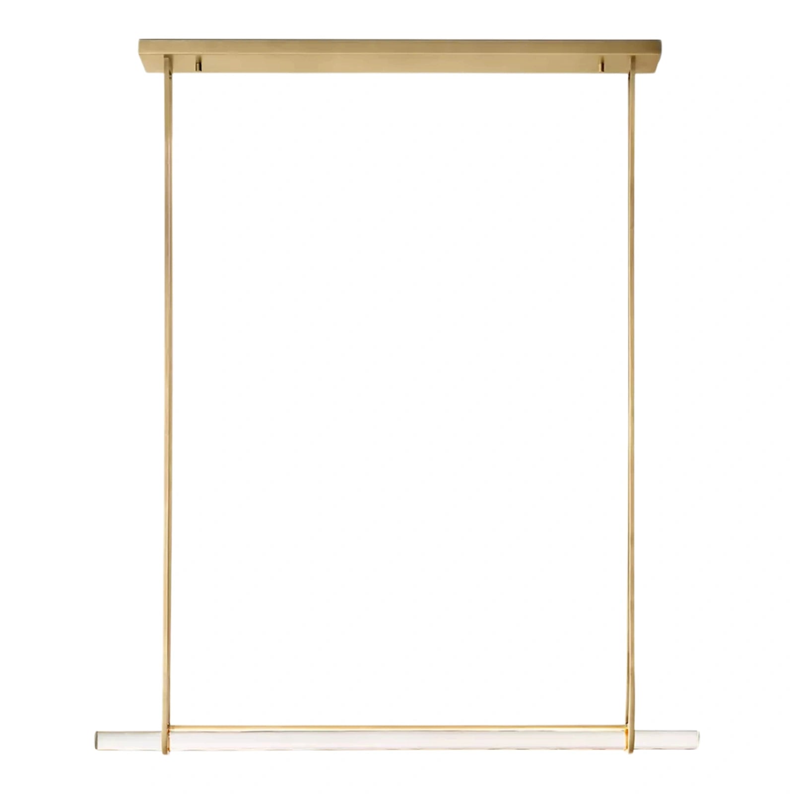 Oudubon Crystal Single Bar Linear Chandelier 60"