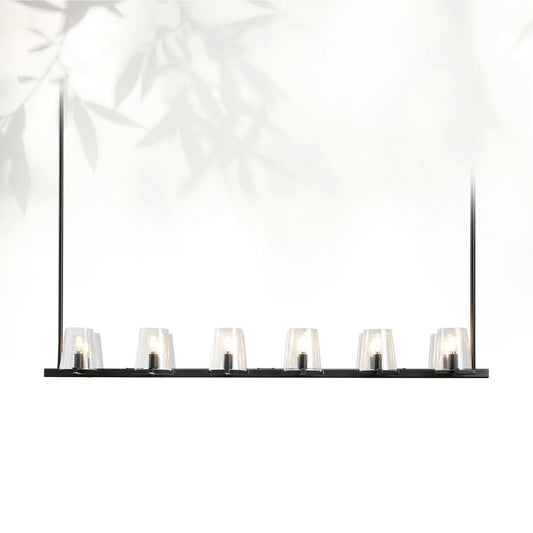 Paricia Glass Linear Chandelier 49"60"