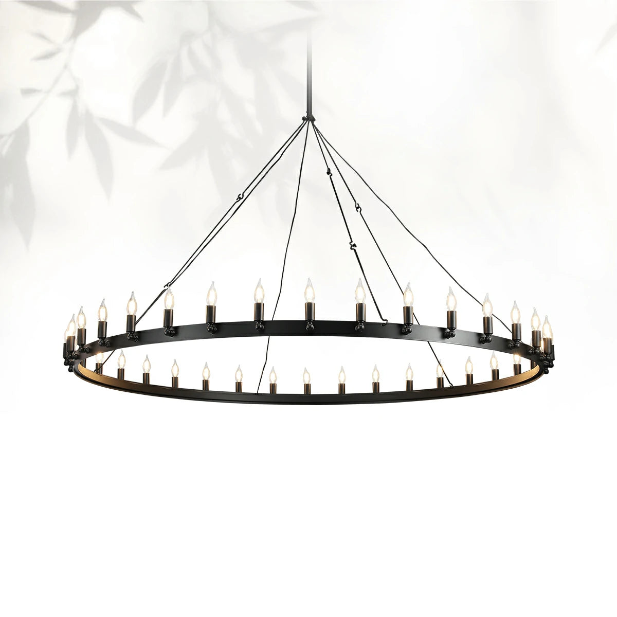 Camins Vintage Candelabra Round Chandelier