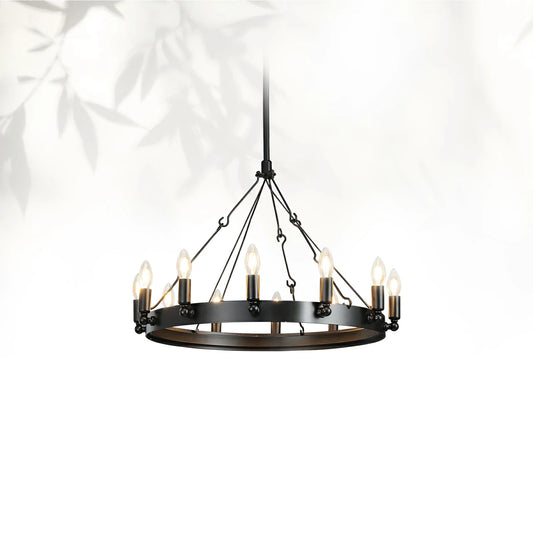 Camins Vintage Candelabra Round Chandelier