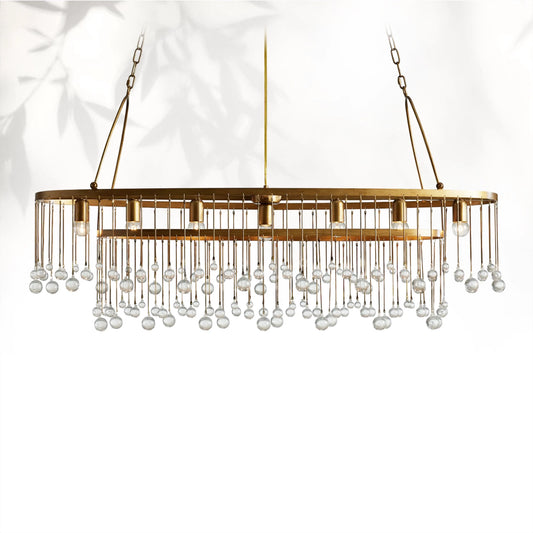 Aubray 7 Light Oval Chandelier