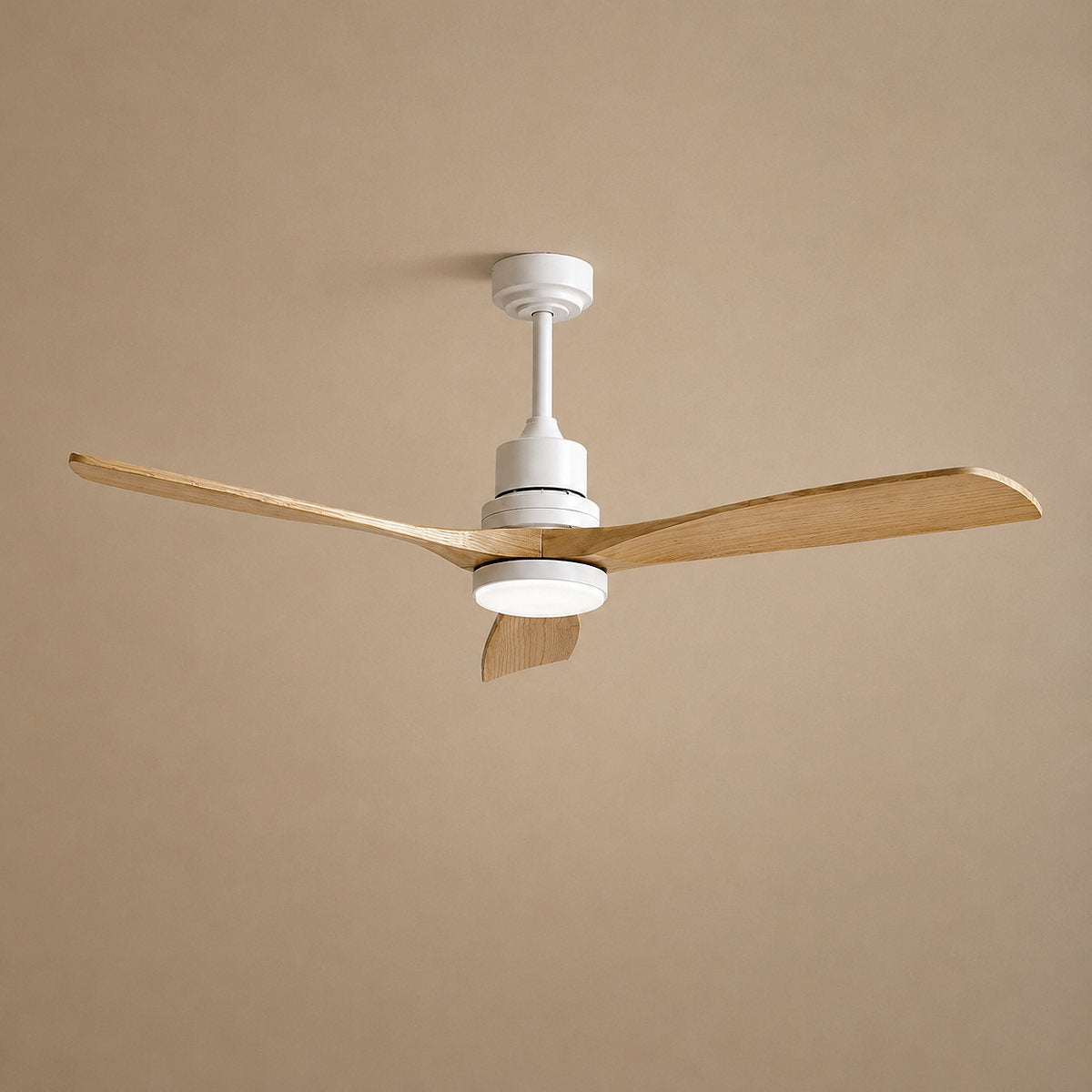 Tricolordeer Contemporary Integrated LED Wood Blade Ceiling Fan