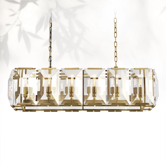 Harlows Crystal Rectangle Chandelier