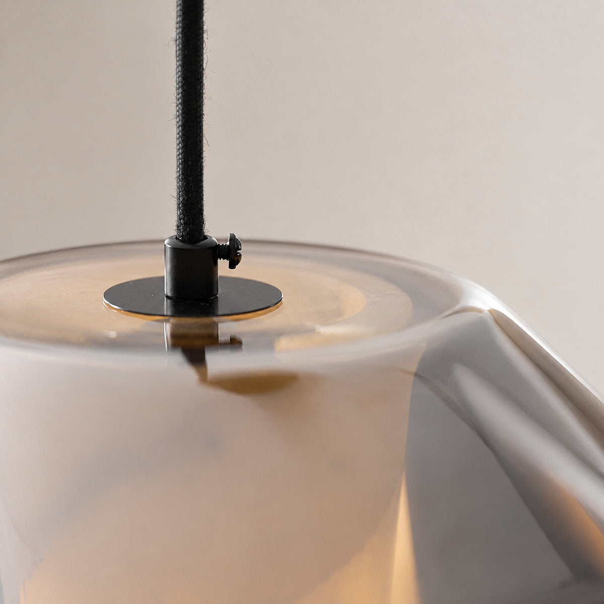 Cylinder Pendant Light in Alabaster and Glass