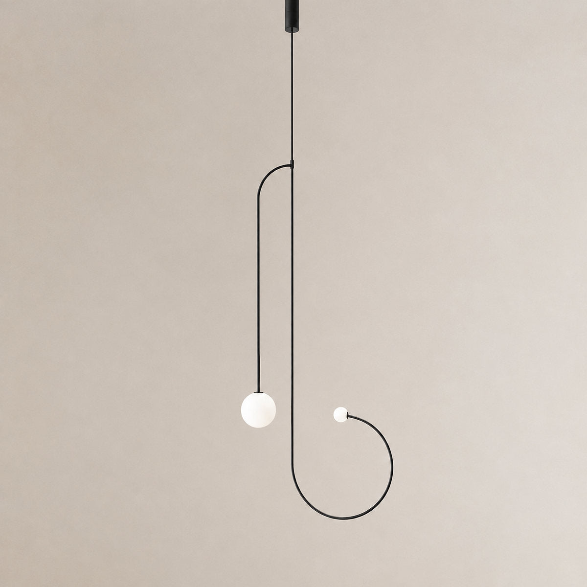 Tricolordeer Curved Metal Arc Sphere Chandelier