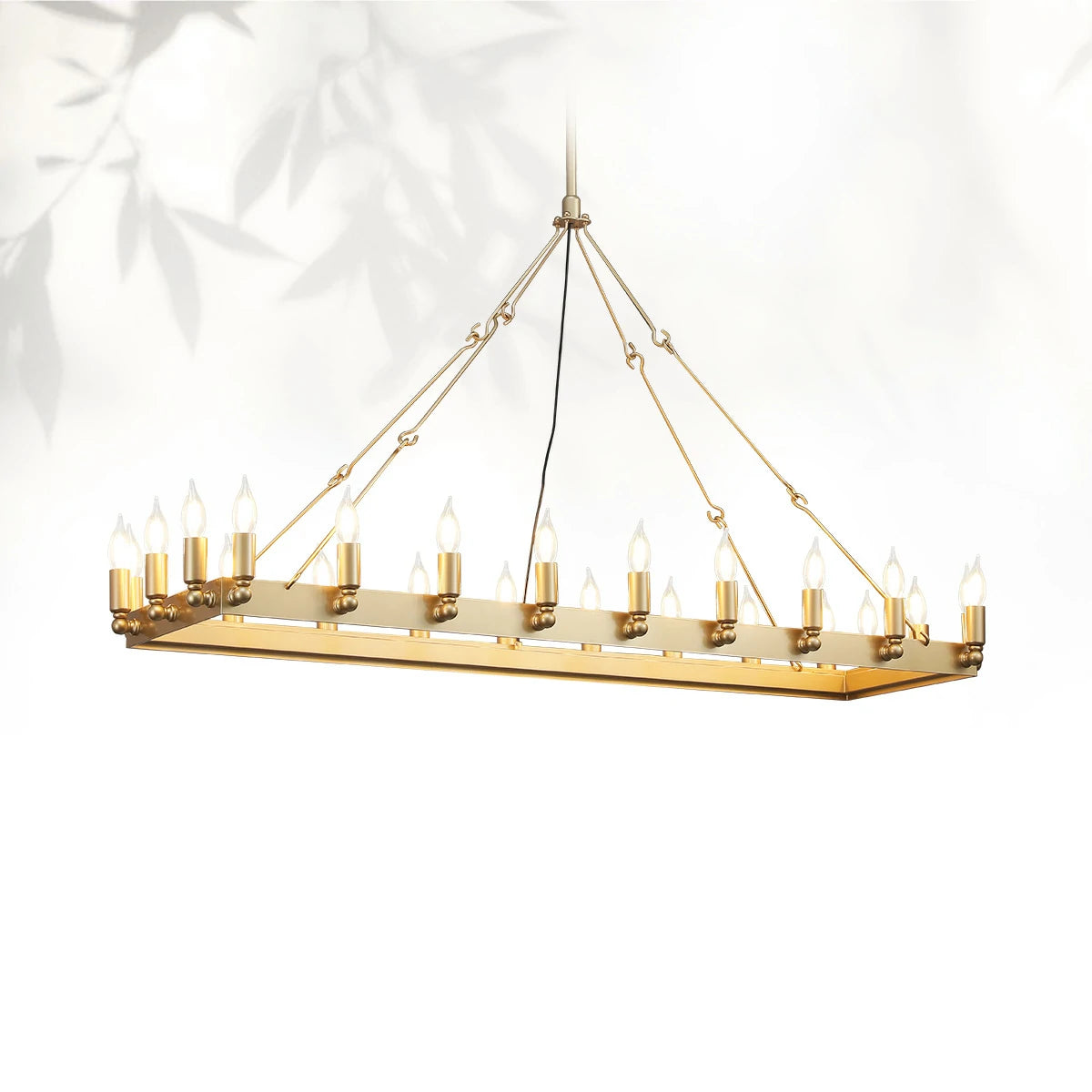 Camins Vintage Candelabra Rectangular Chandelier