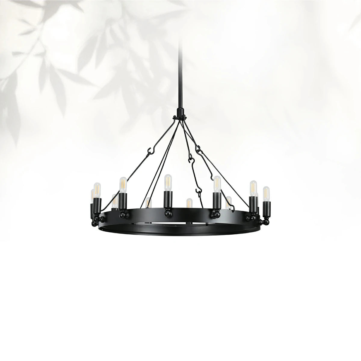 Camins Vintage Filament Outdoor Round Chandelier