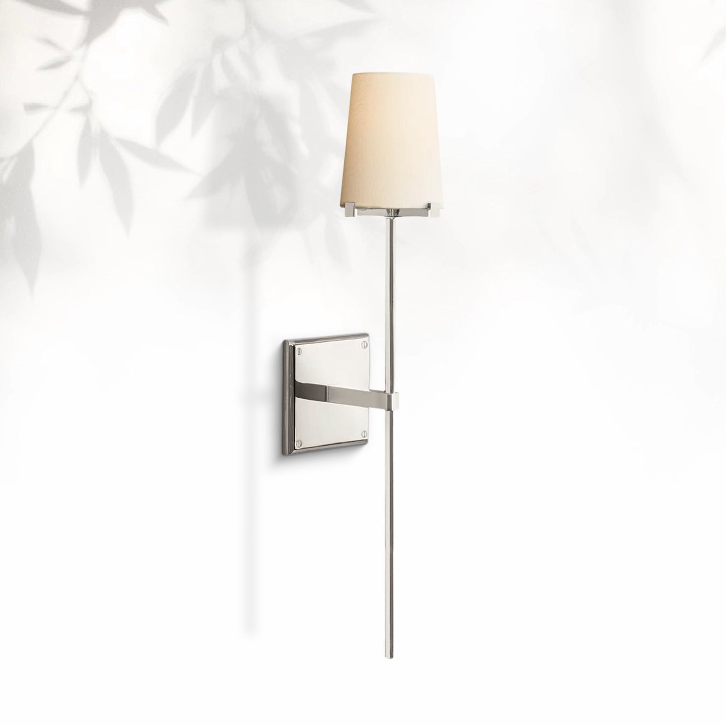 Paricia Fabric Shade Torch Sconce