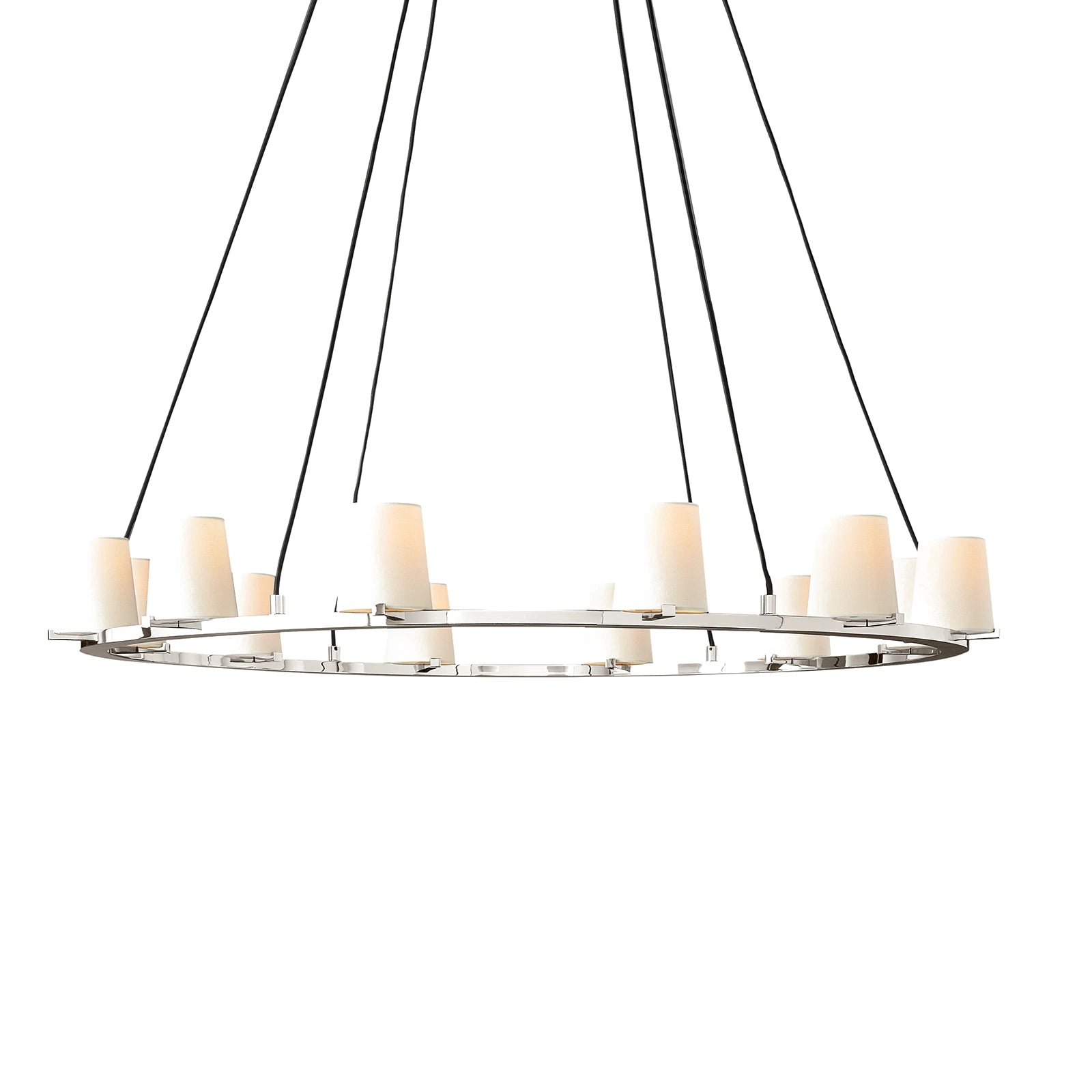 Mauillac Fabric Shade Round Chandelier