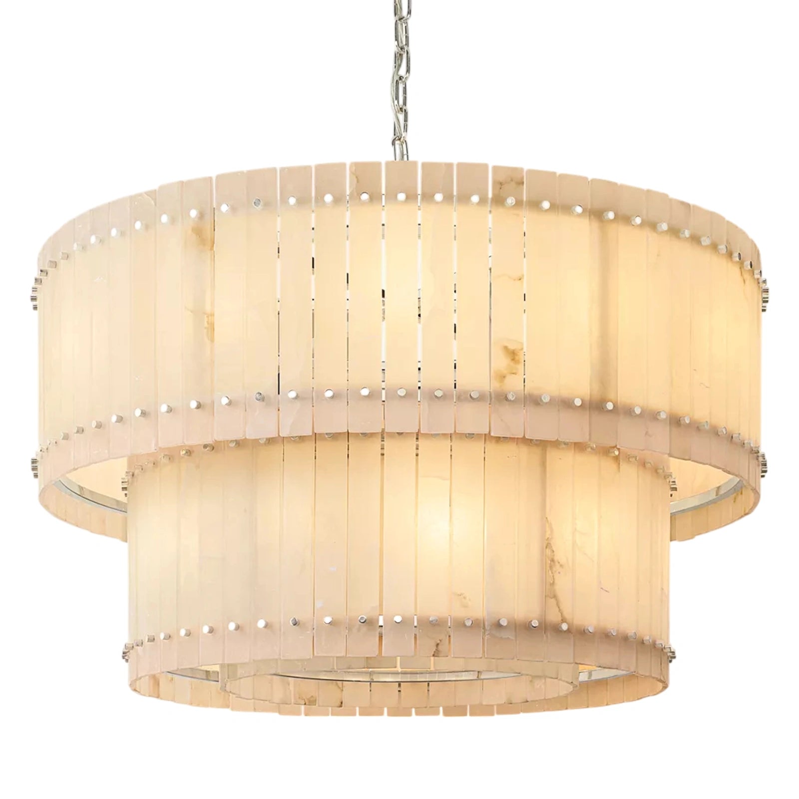 Sant Marco Alabaster Round Tiered Chandelier