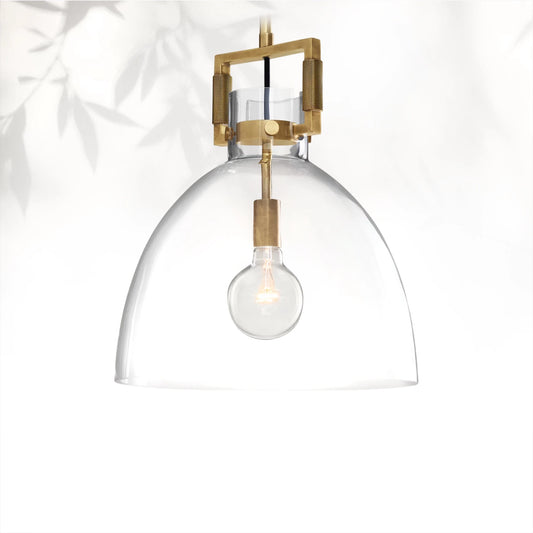 Machine Glass Cloche Pendant 10" 14" 18"