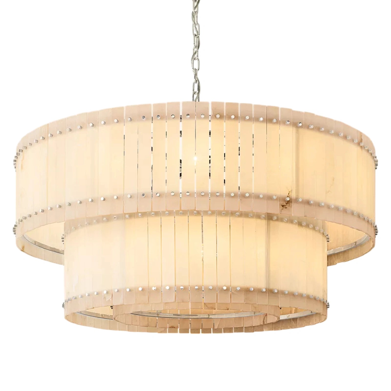 Sant Marco Alabaster Round Tiered Chandelier