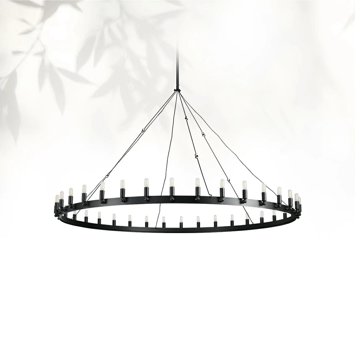 Camins Vintage Filament Outdoor Round Chandelier
