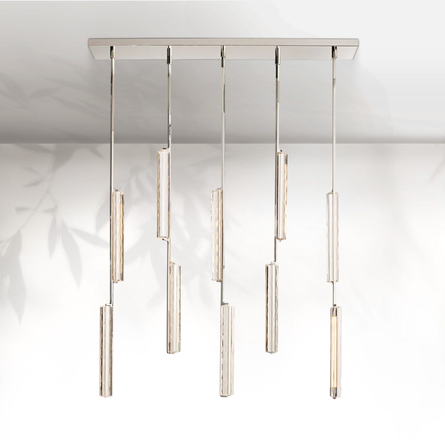 Aedubon Crystal Linear Chandelier 54"