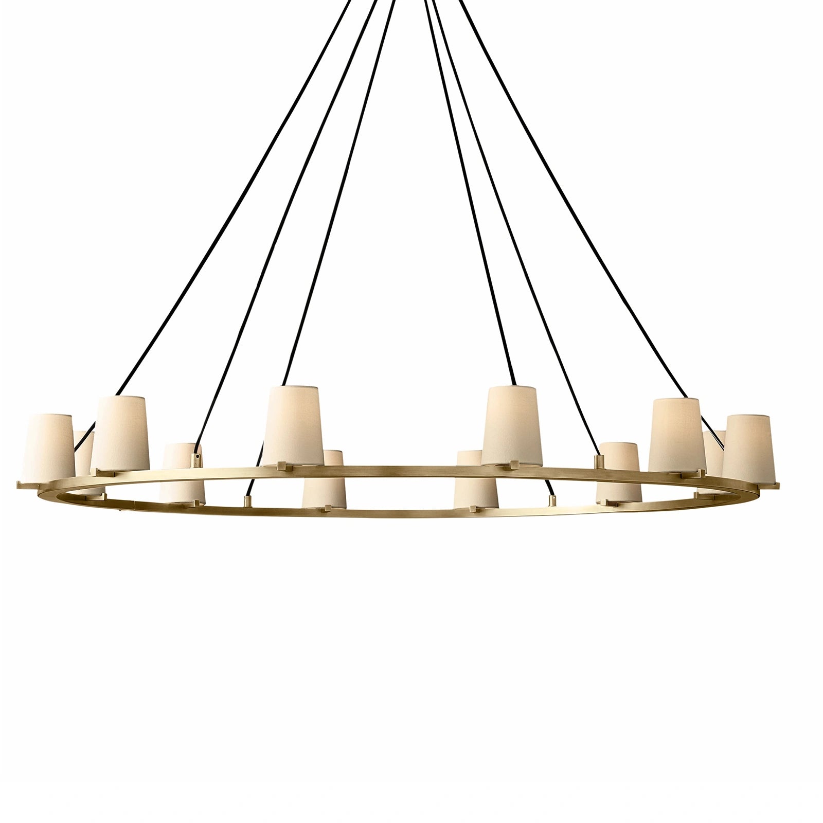 Mauillac Fabric Shade Round Chandelier