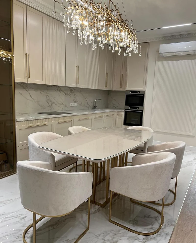 Stunning Tree Branch Crystal Chandelier with Clear Teardrop-shaped for Living/Dining Room