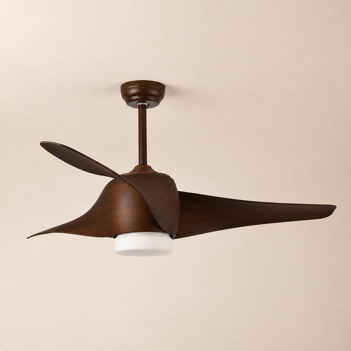 Tricolordeer Contemporary Sculptural Ceiling Fan Light