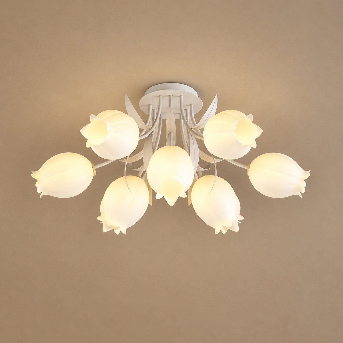 Tricolordeer Lily Flower Acrylic Ceiling Lamp