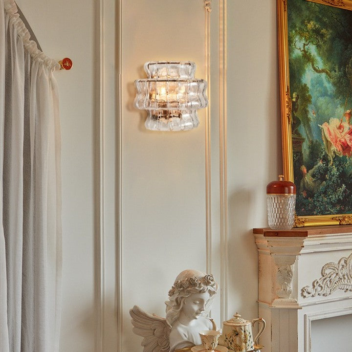 Evadne Modern Glass Bedroom Wall Sconces wall sconce for bedroom,wall sconce for dining room,wall sconce for stairways,wall sconce for foyer,wall sconce for bathrooms,wall sconce for kitchen,wall sconce for living room Kevin Studio Inc