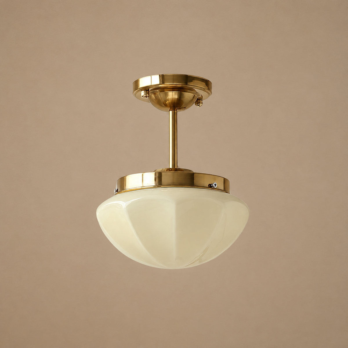 Tricolordeer Art Deco Glass Ceiling Lamp