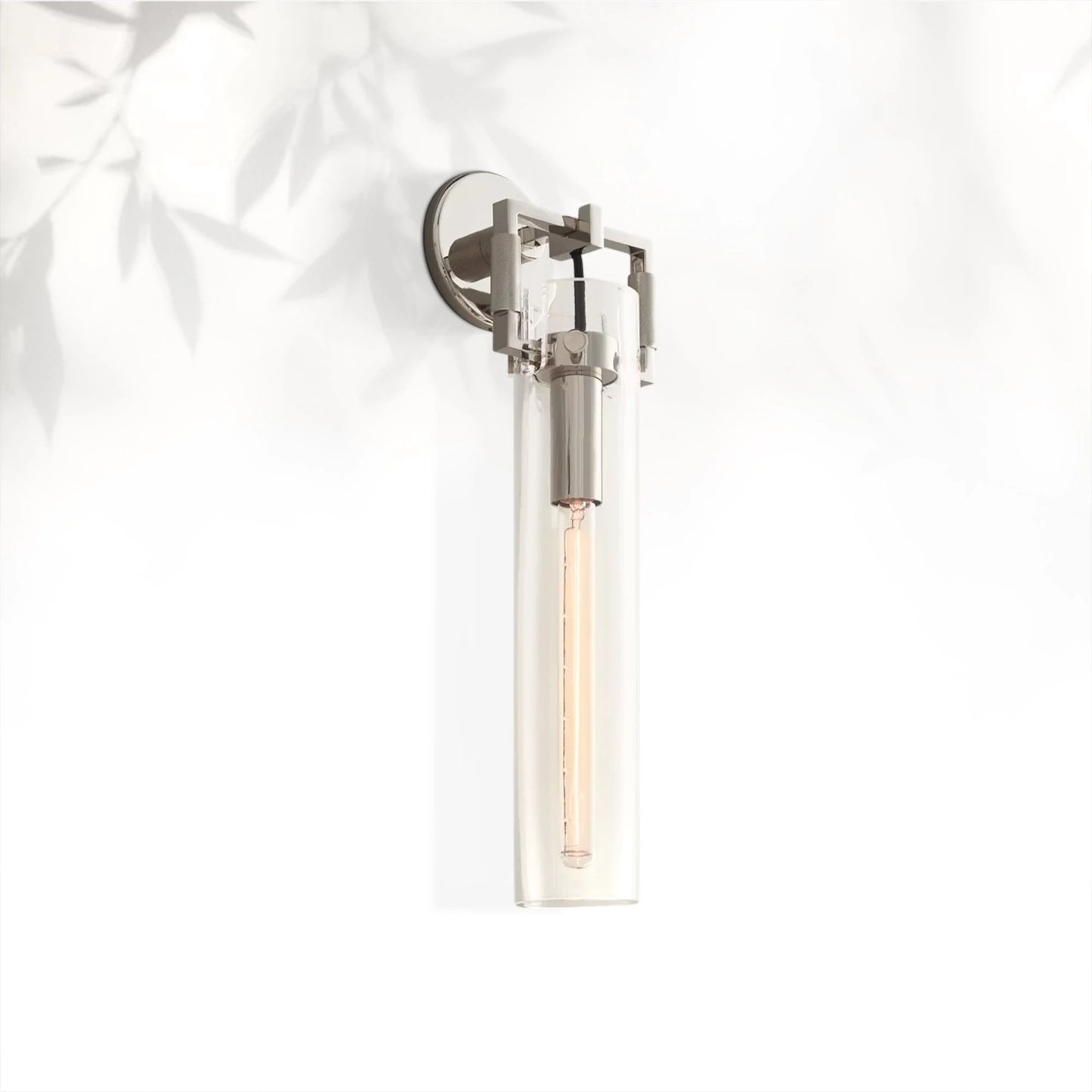 Machine Glass Cylinder Wall Sconce