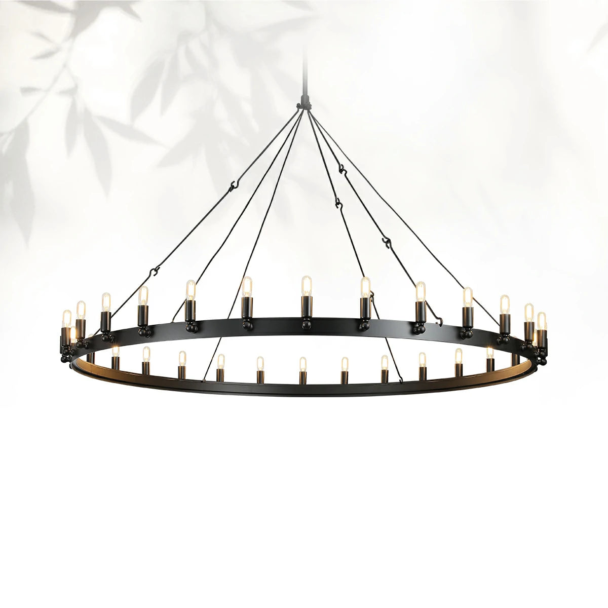 Camins Vintage Filament Outdoor Round Chandelier