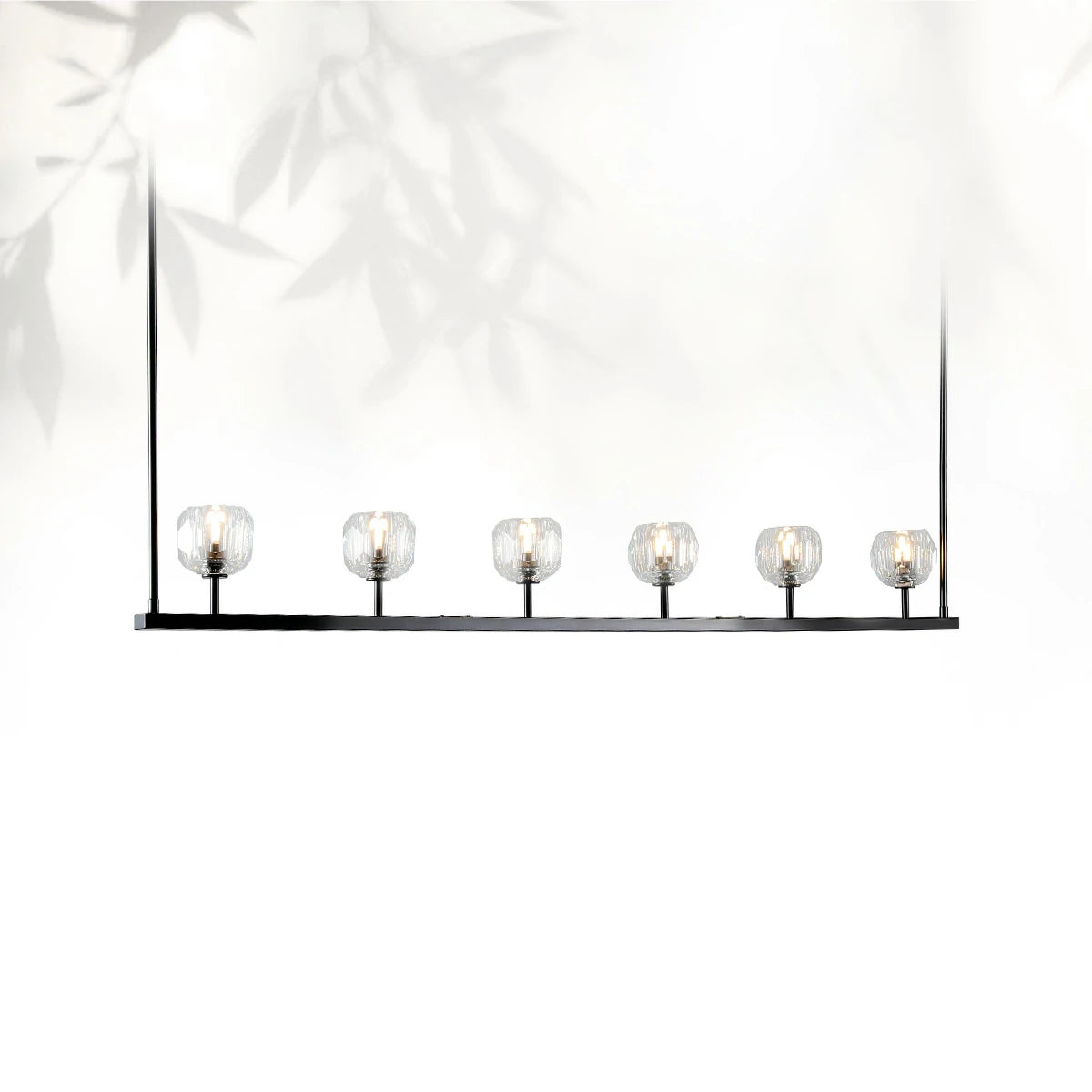 Boule Do Cristal Glass Linear Chandelier