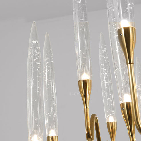 Pezzo Crystal Round Chandelier D33'' 47'' 55''