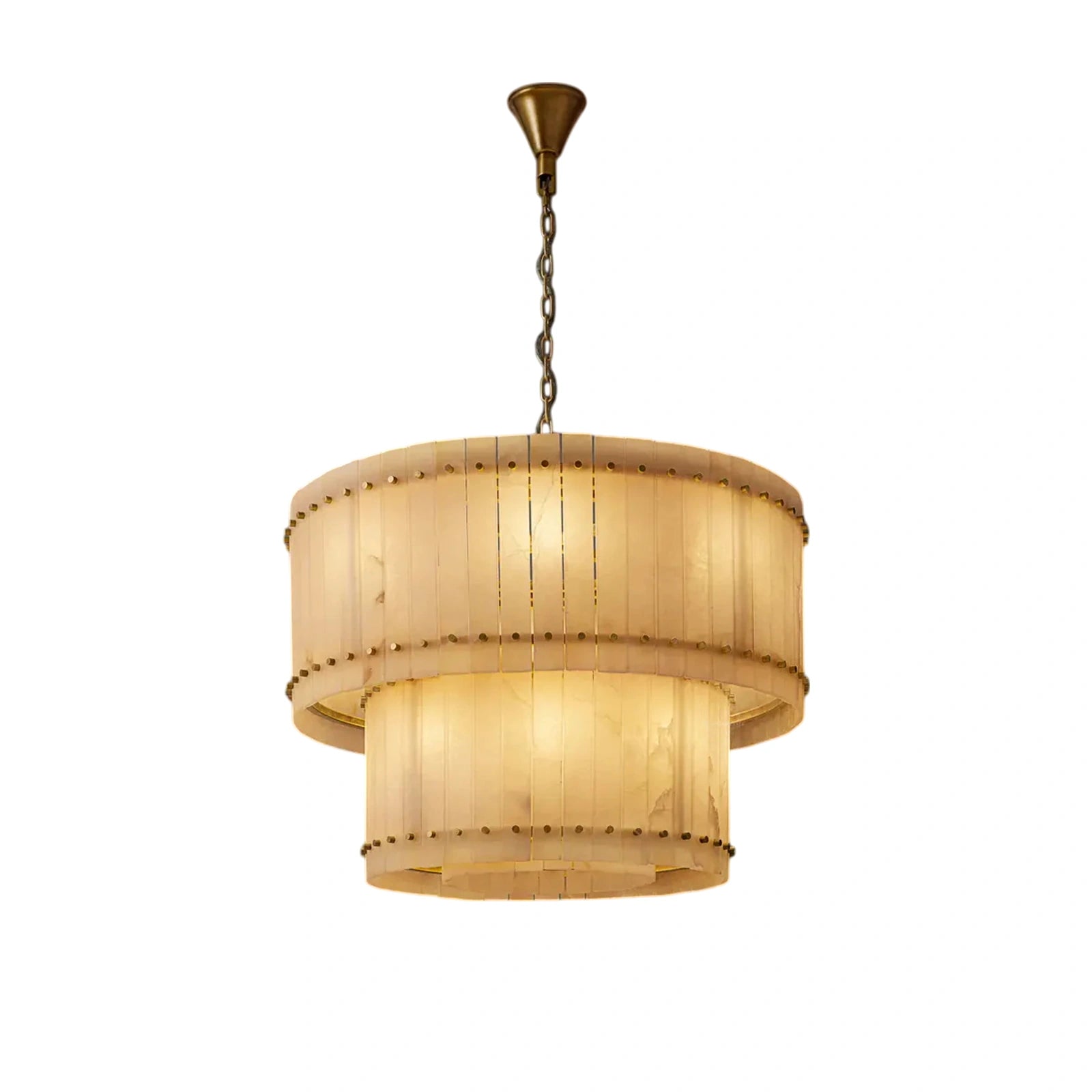 Sant Marco Alabaster Round Tiered Chandelier