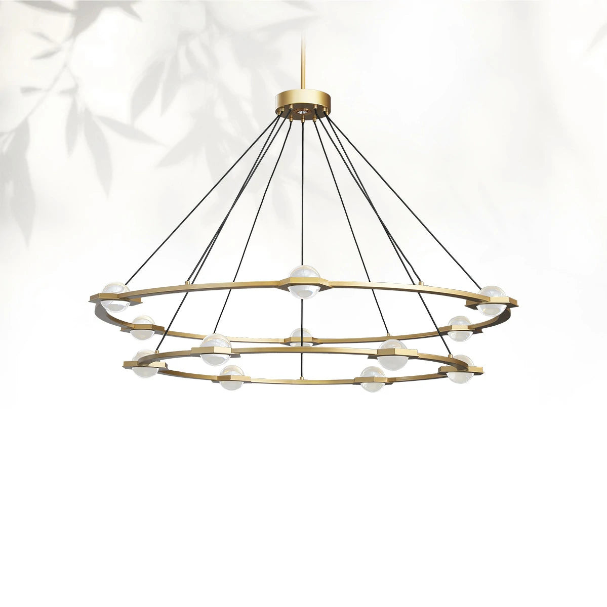 Eclatamt Two-Tier Round Chandelier