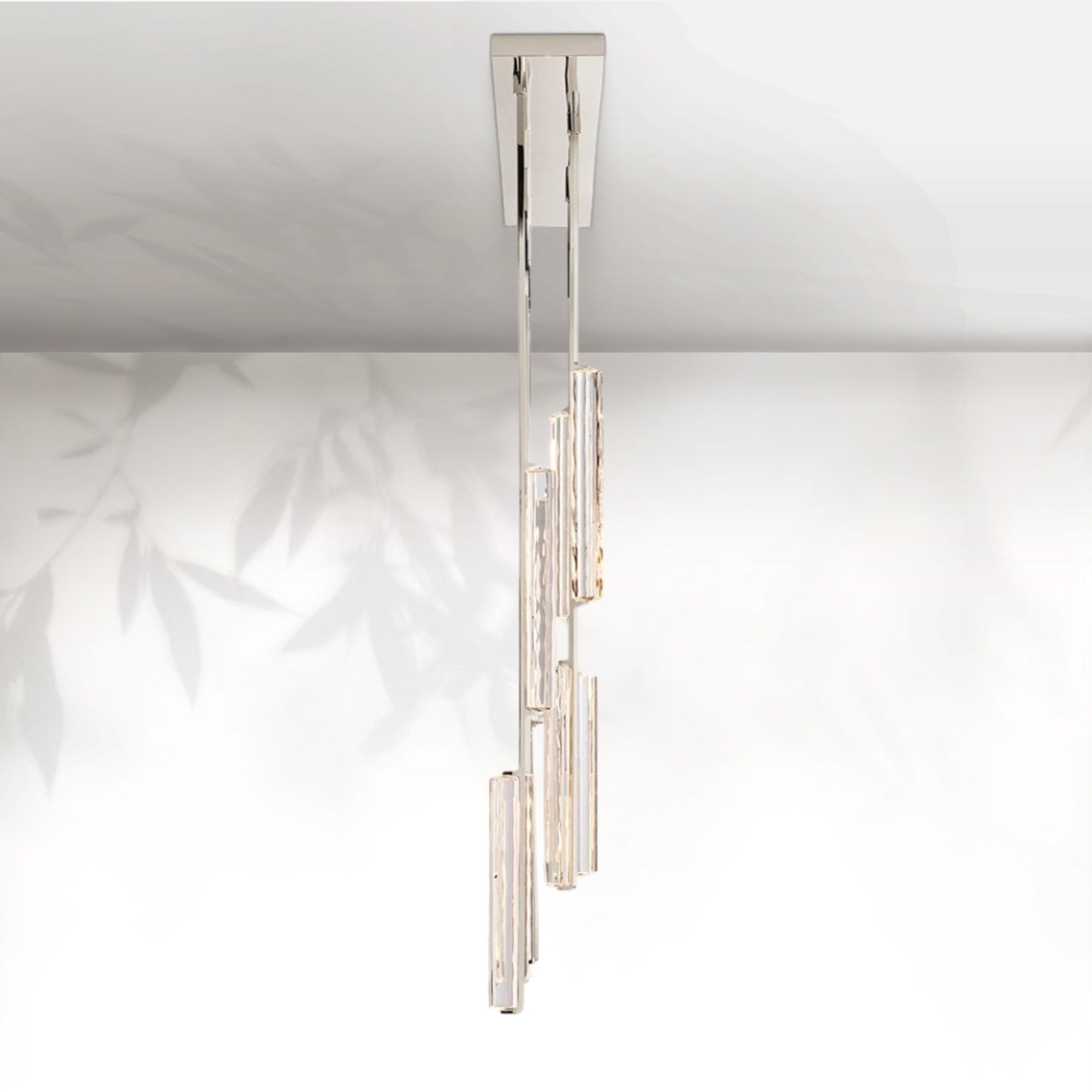 Aedubon Crystal Linear Chandelier 54"
