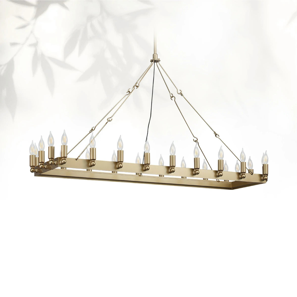 Camins Vintage Candelabra Rectangular Chandelier