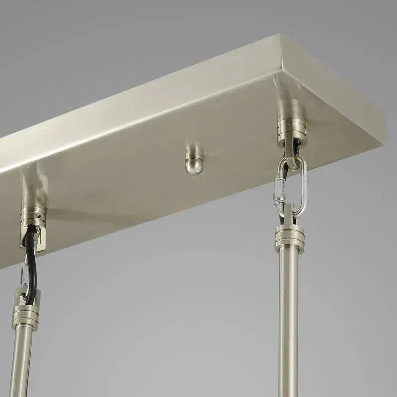 Soltaire Raindrop Linear Chandelier 3-Light 22"