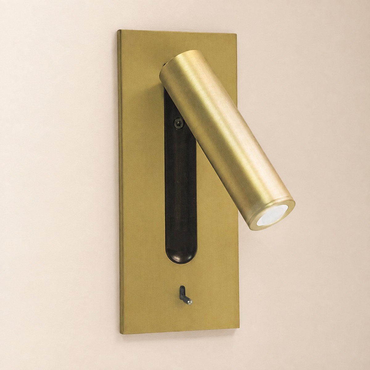 Folded Back Bedside Wall Lamp, 3.1-Inch x H 7.2-Inch, Bronze for Bedroom & Living Room