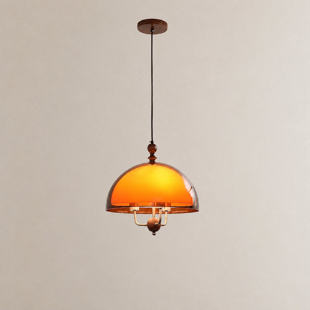 Tricolordeer Walnut Wood and Acrylic Pendant Light