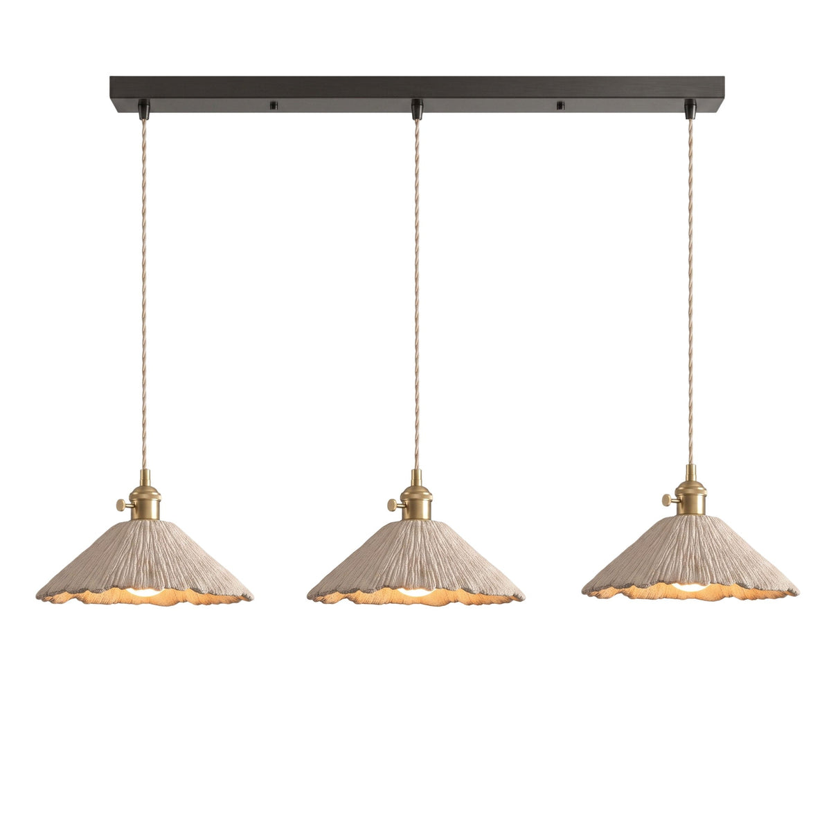 Raw Texture Cement Pendant Light Collection for Dining Room & Living Room