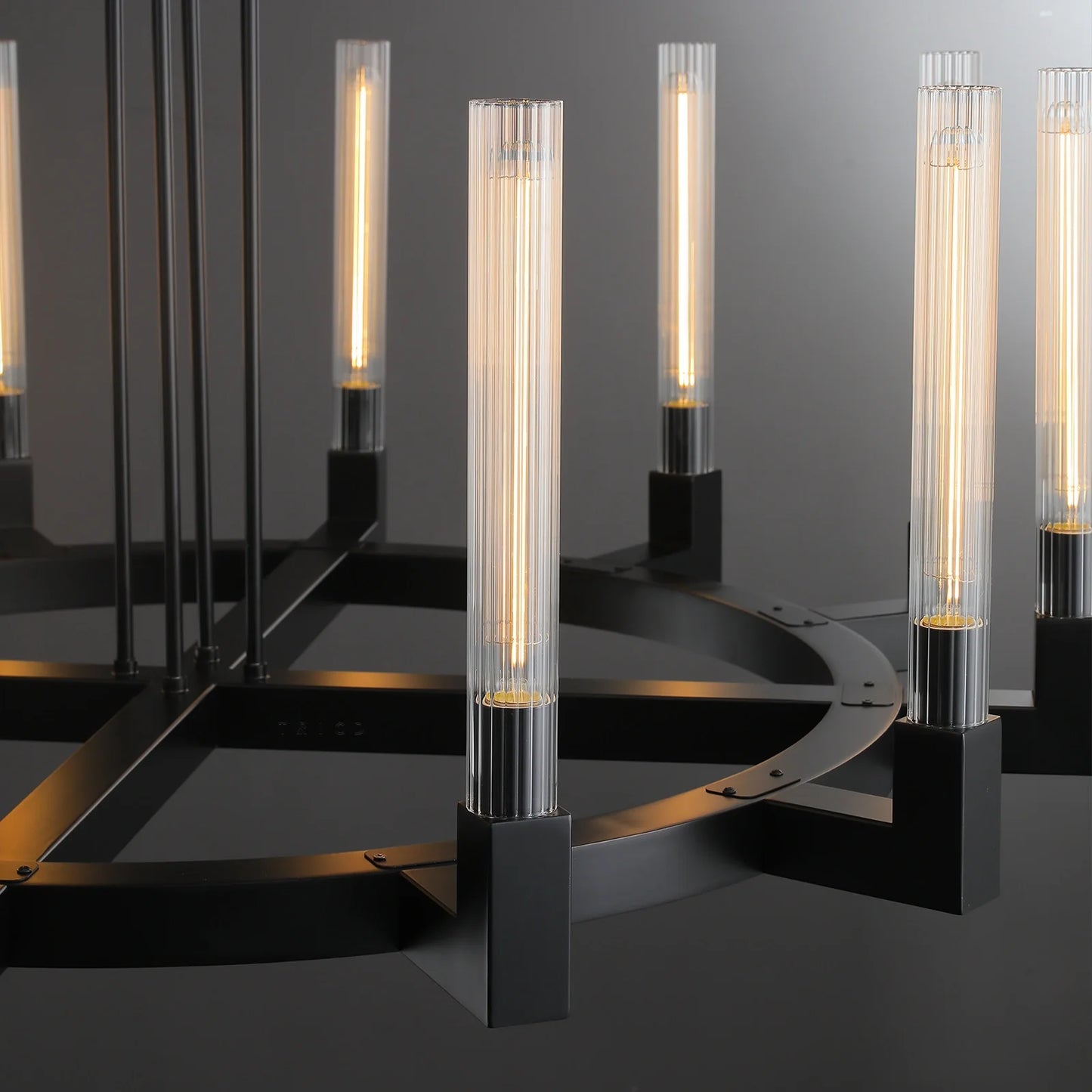 Cannel Glass Round Chandelier
