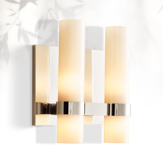 Lavelle Milk Glass Double Sconce