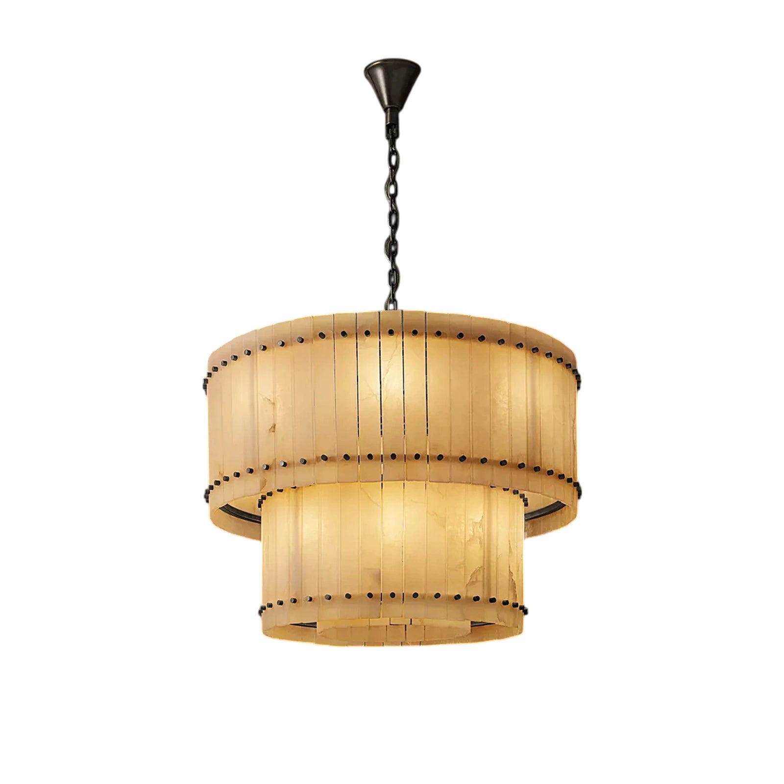 Sant Marco Alabaster Round Tiered Chandelier