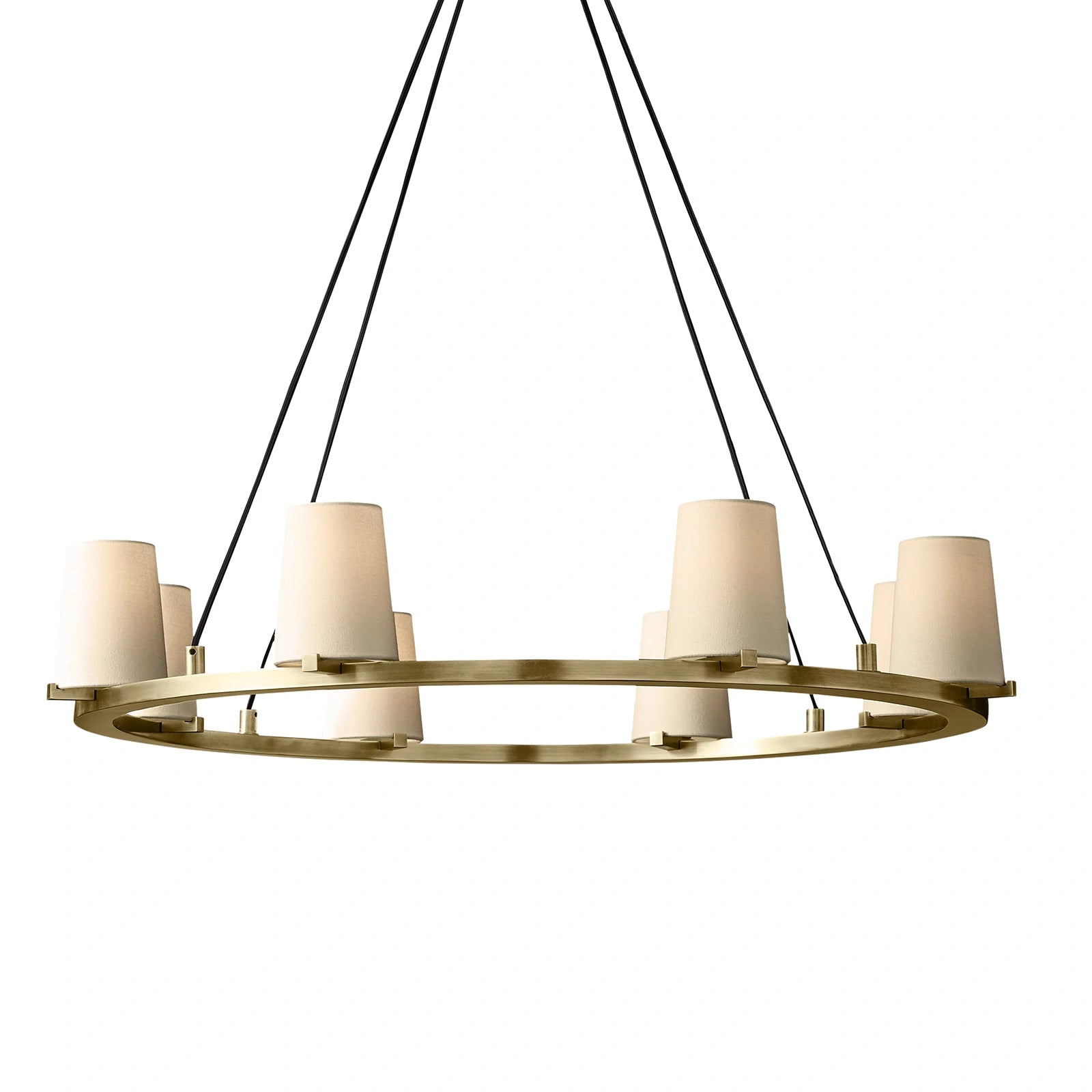 Mauillac Fabric Shade Round Chandelier