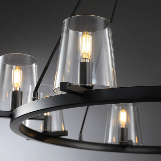 Paricia Glass Round Chandelier 36" 48" 60"