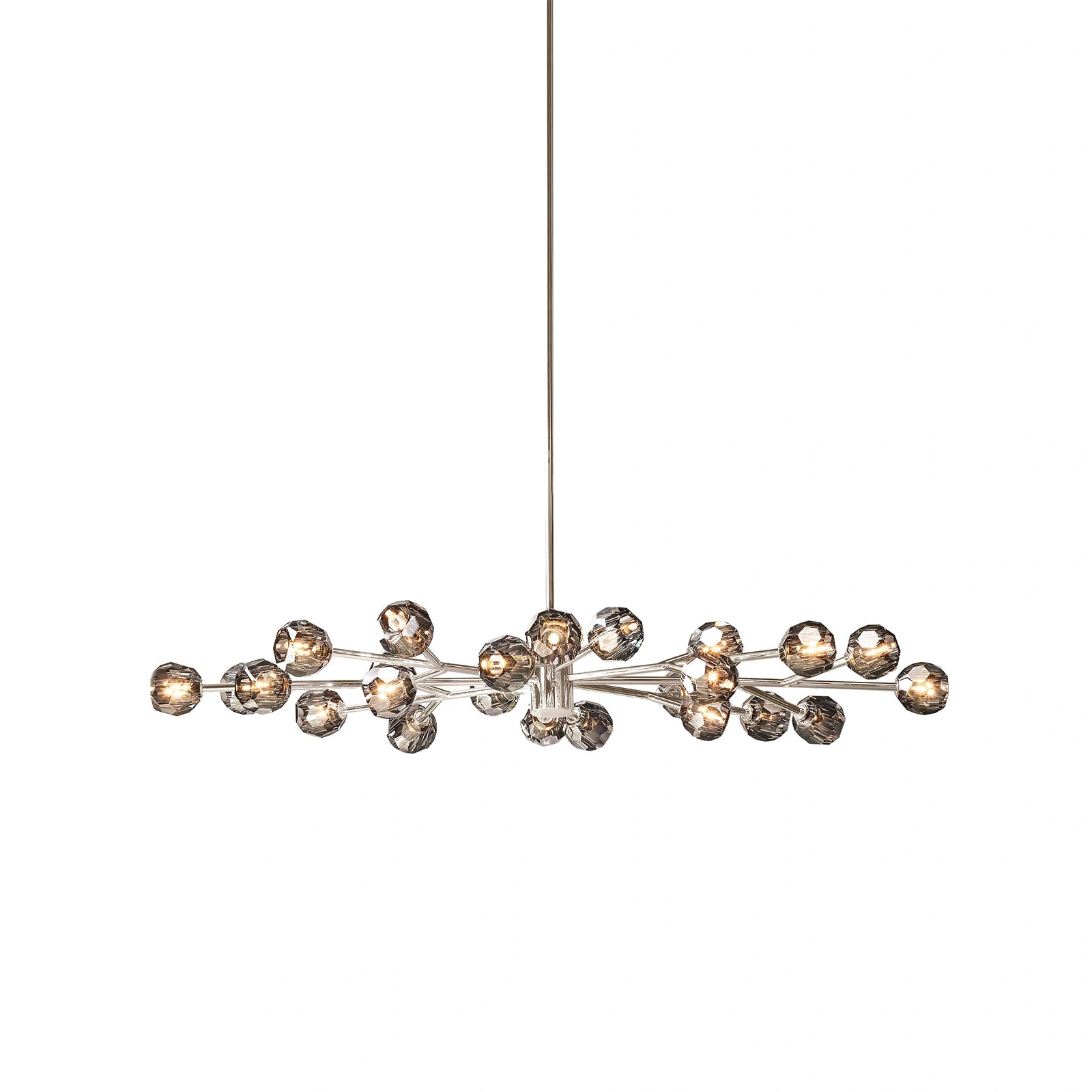 Boule Du Cristal Glass Oval Chandelier 72"