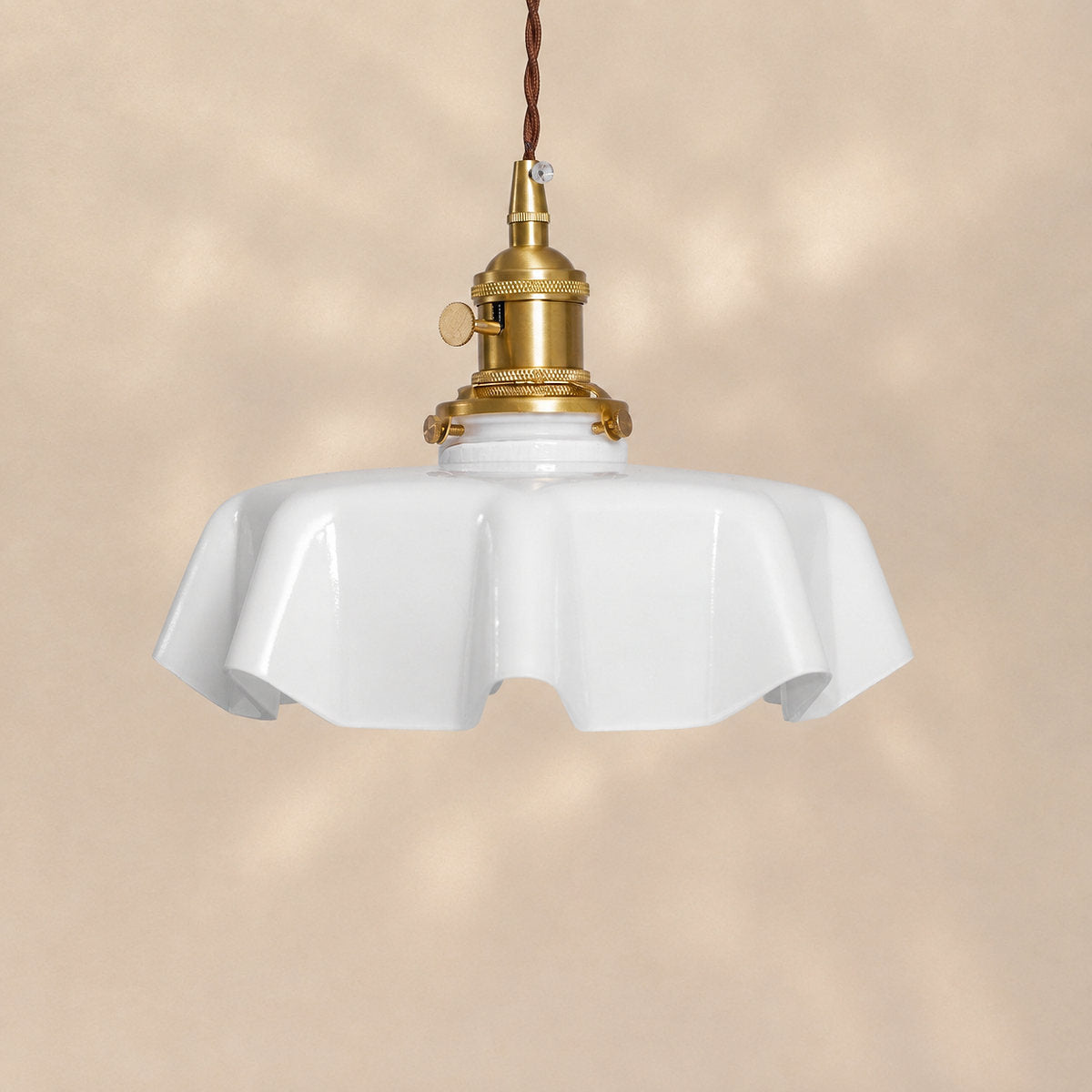 Pleated Glass Pendant Light Collection
