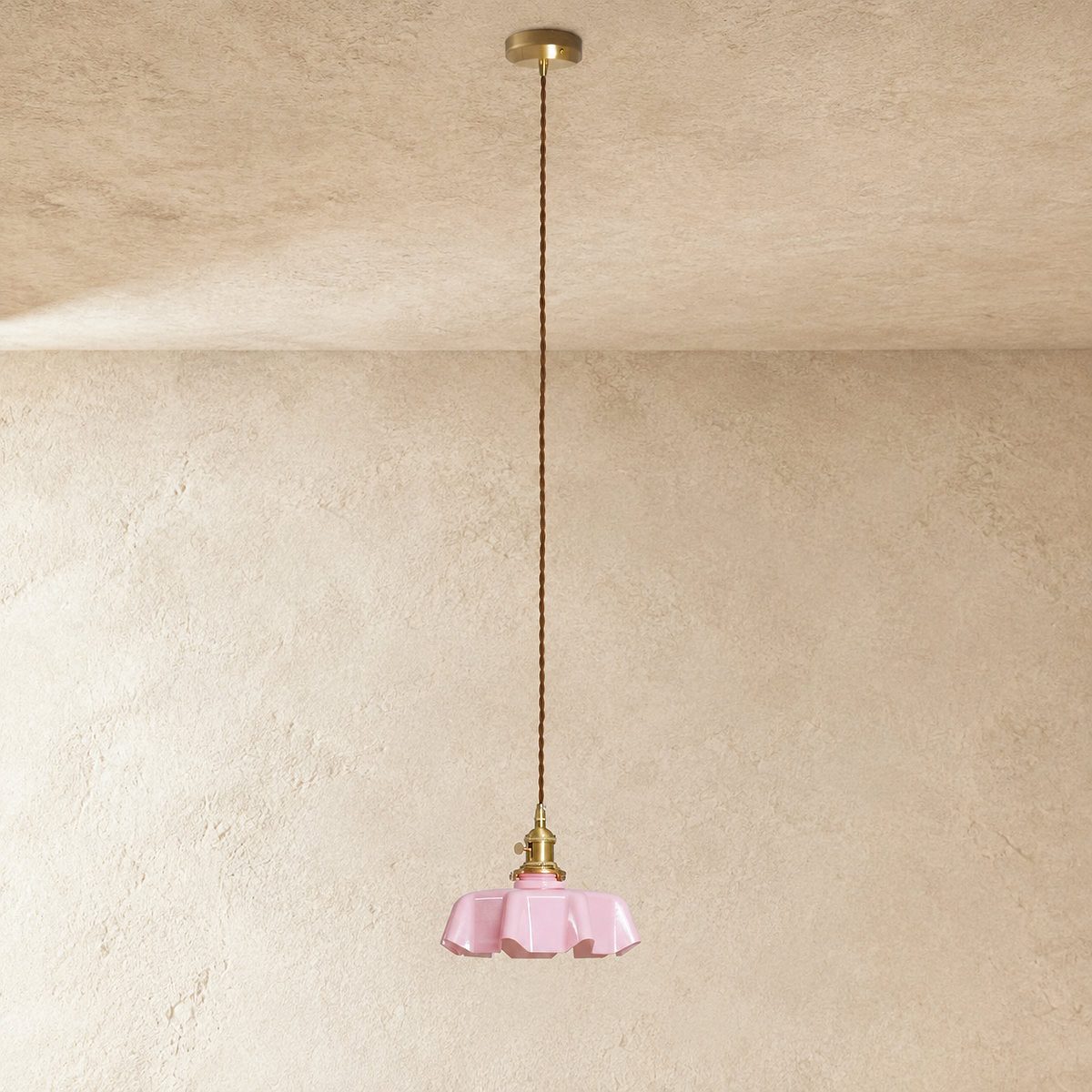 Pleated Glass Pendant Light Collection