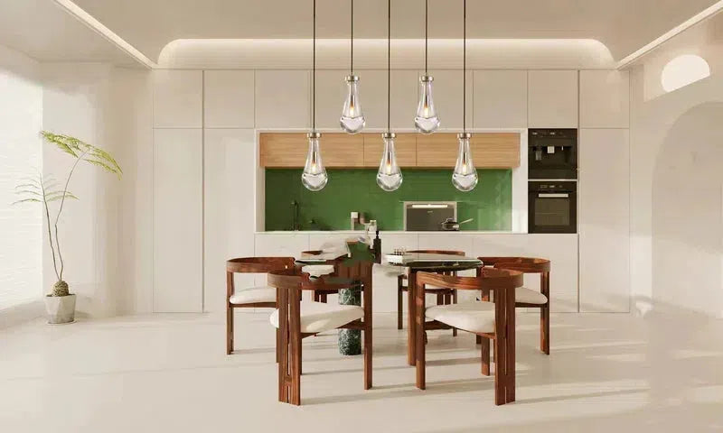 Soltaire Raindrop Linear Chandelier 3-Light 22"