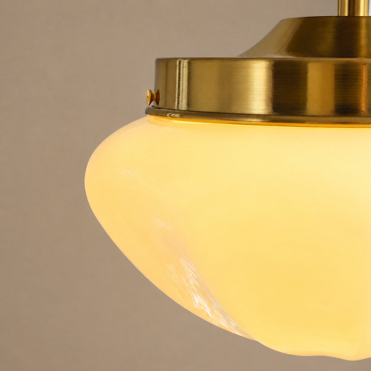 Tricolordeer Art Deco Glass Ceiling Lamp