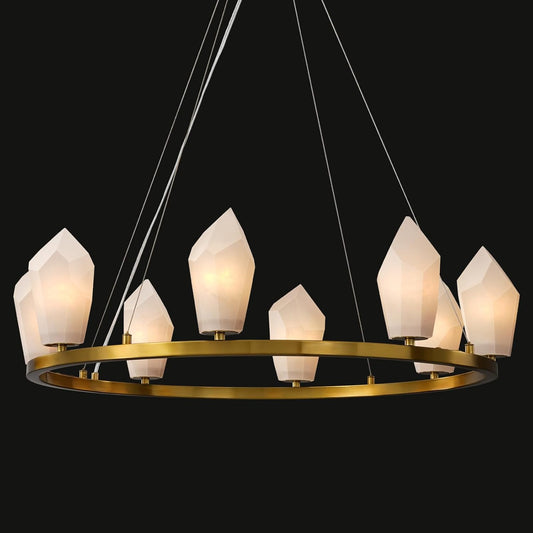 Aibeaury Wagon Wheel Chandelier